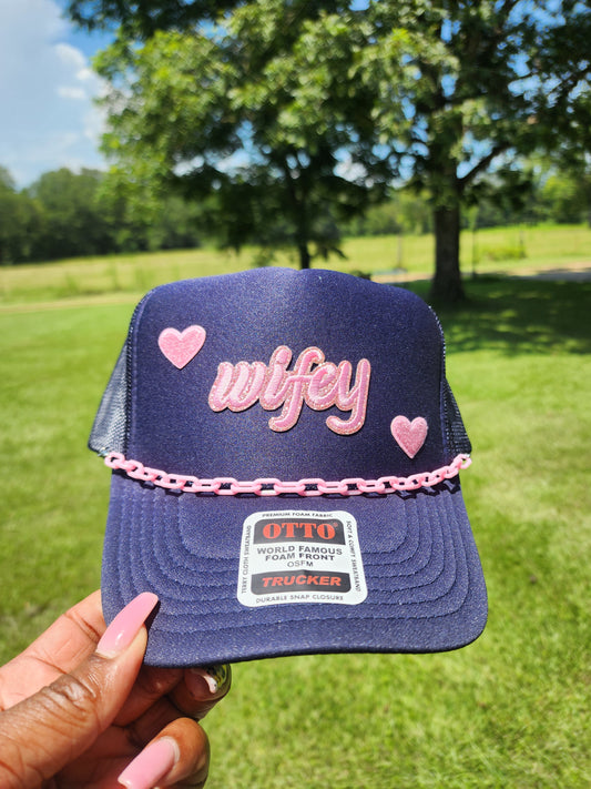 Navy and Pink Wifey