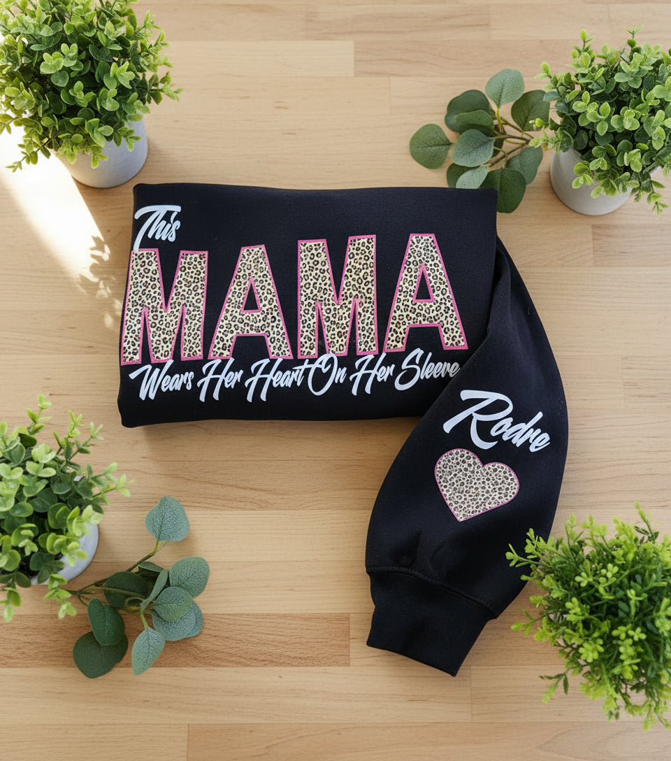Mama Cheetah Print Sweatshirt