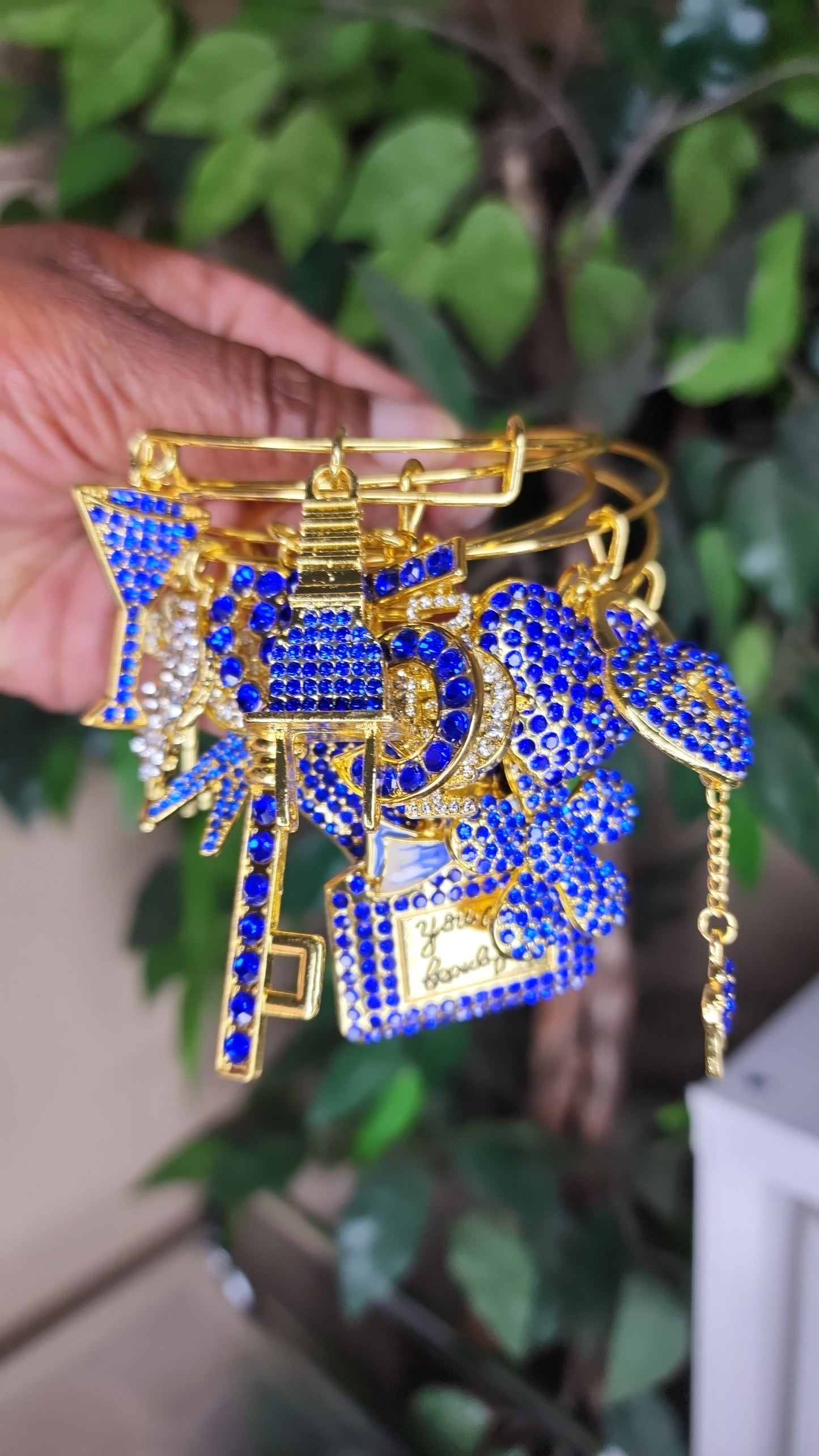 Blue/Gold Bling