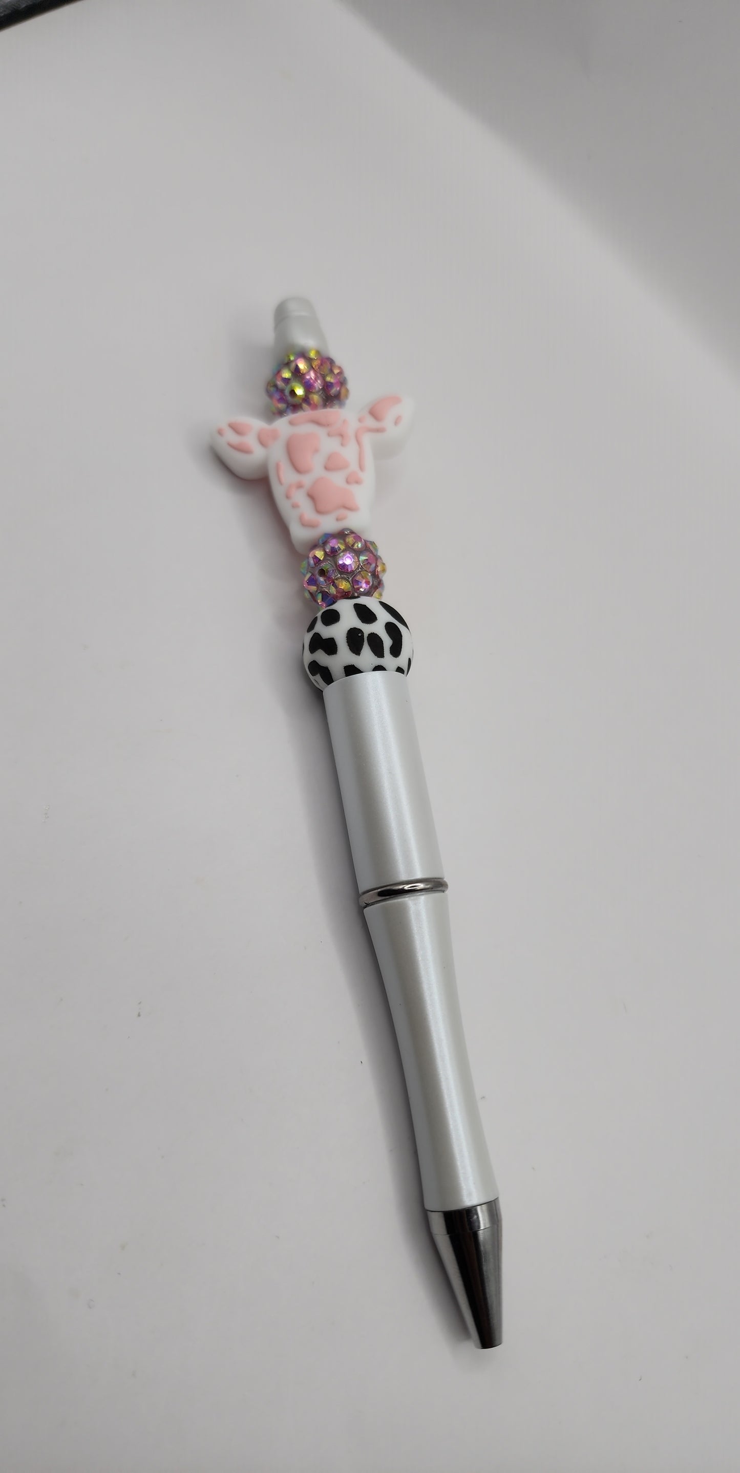 Pink Cow/White Pen