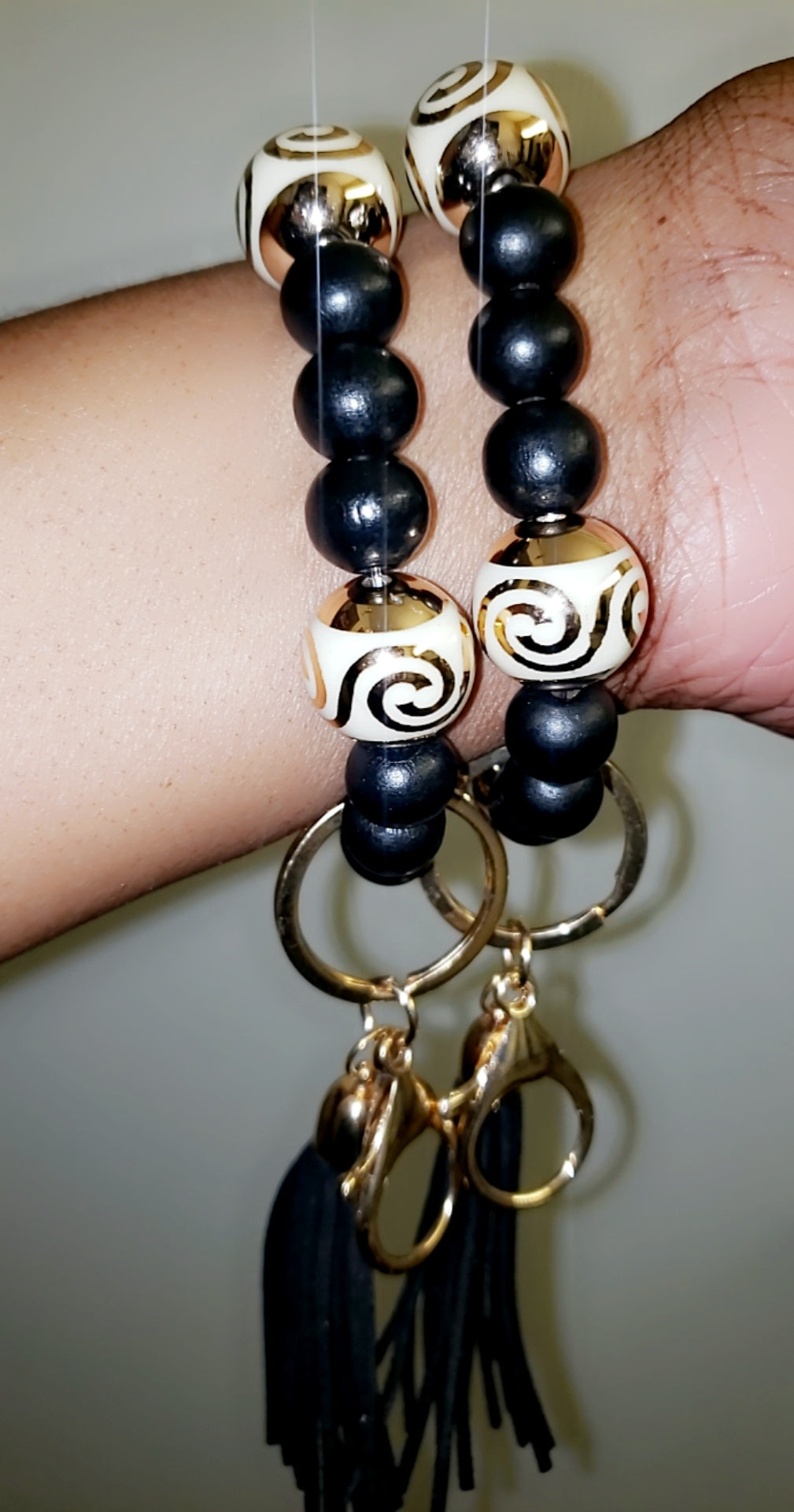 Black/Gold Swirl