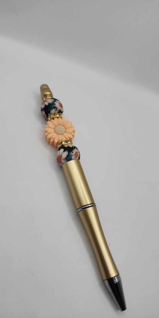 Gold/ Peach Flower